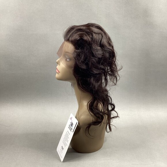 Body Wave 12” #Natural Black 100% Human Hair 360° Full Cap Lace Frontal - Picture 5 of 11